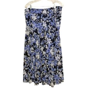 🔵BOGO FREE🔵Newsworthy Floral Full Skirt Sz XL